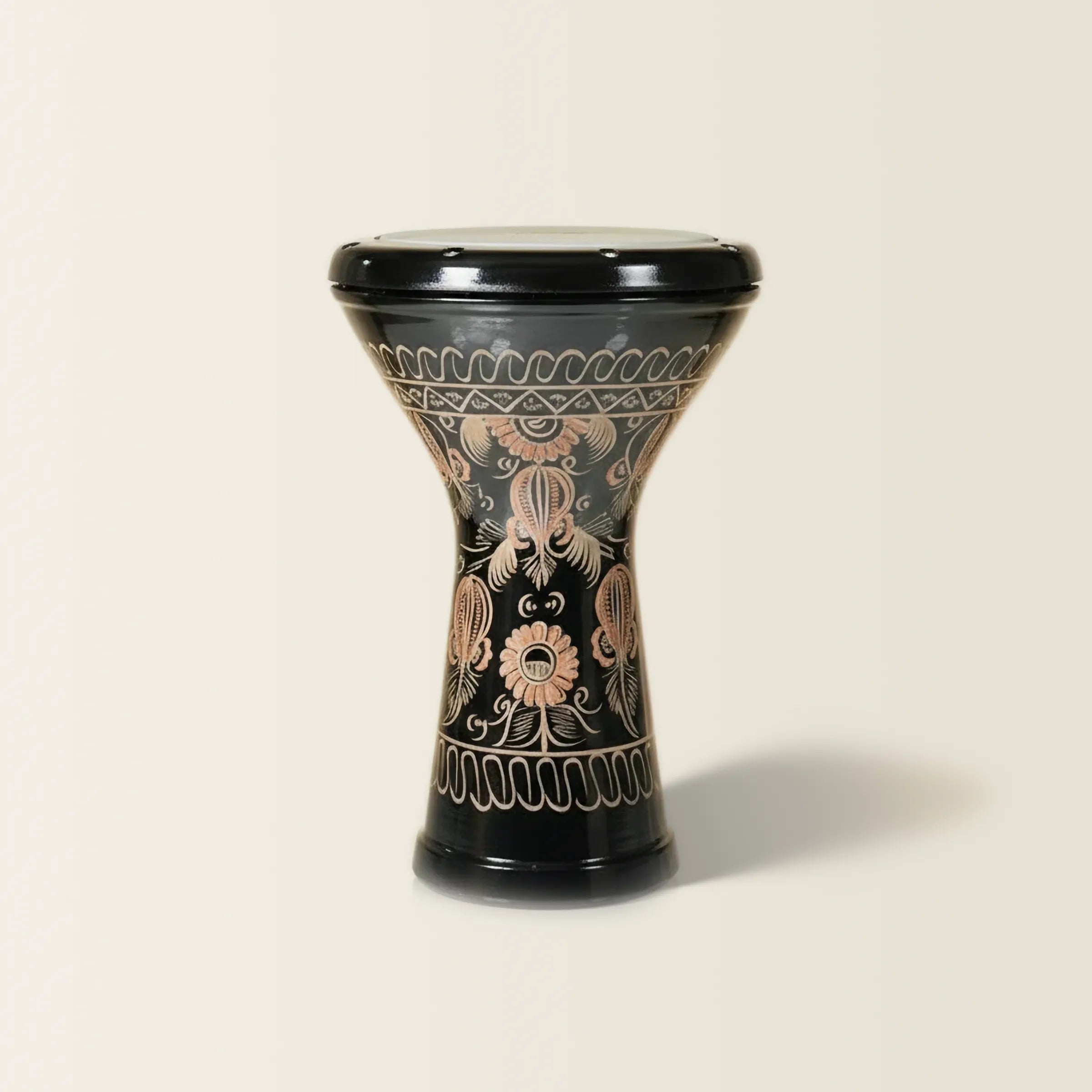 Copper Muse | Artisan Copper-Embellished Ceramic Darbuka