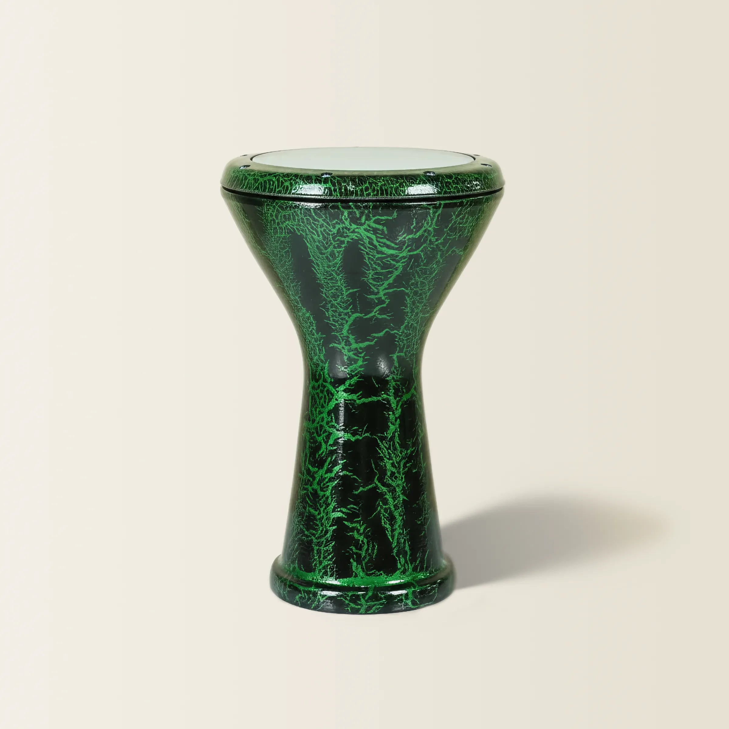 Emerald Crackle | Green Crackle Metal Darbuka