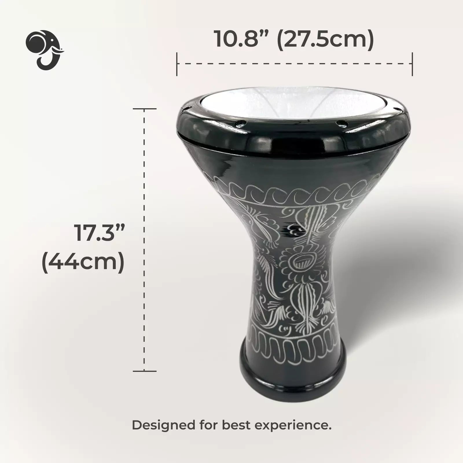 Goldesi Egyptian Darbuka Drum | Hand-Engraved