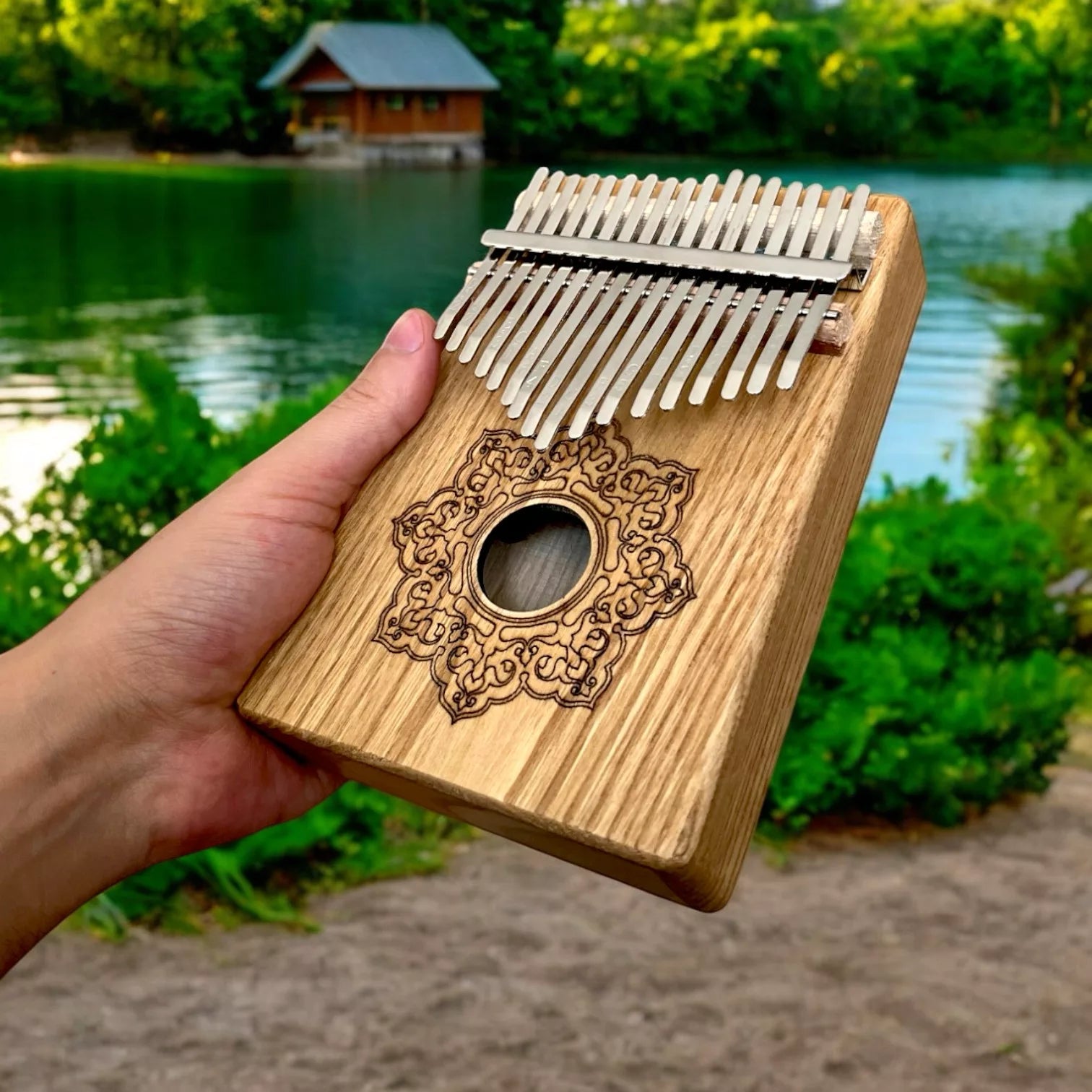 Goldesi Handcrafted 17 Key Kalimba Thumb Piano