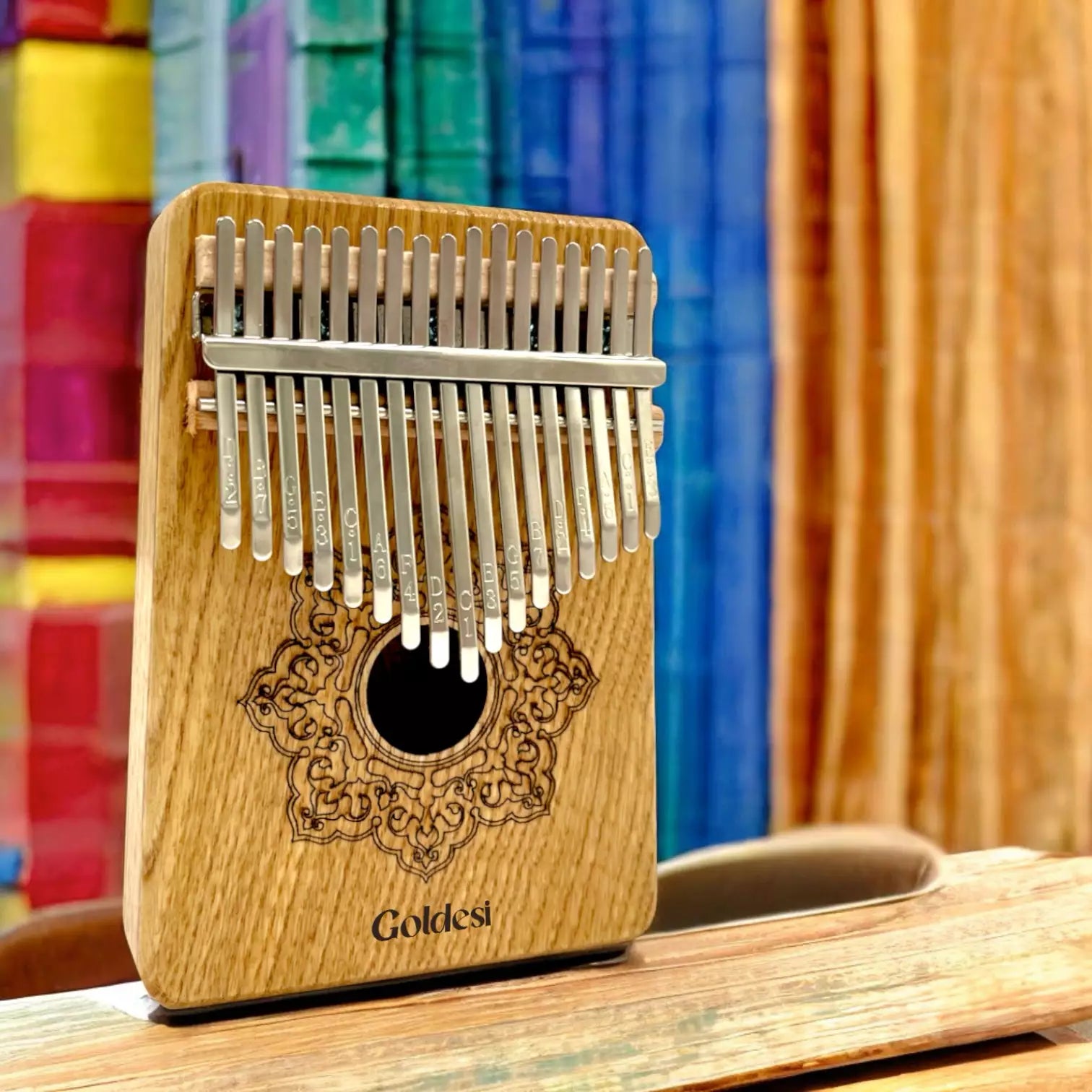 Goldesi Handcrafted 17 Key Kalimba Thumb Piano