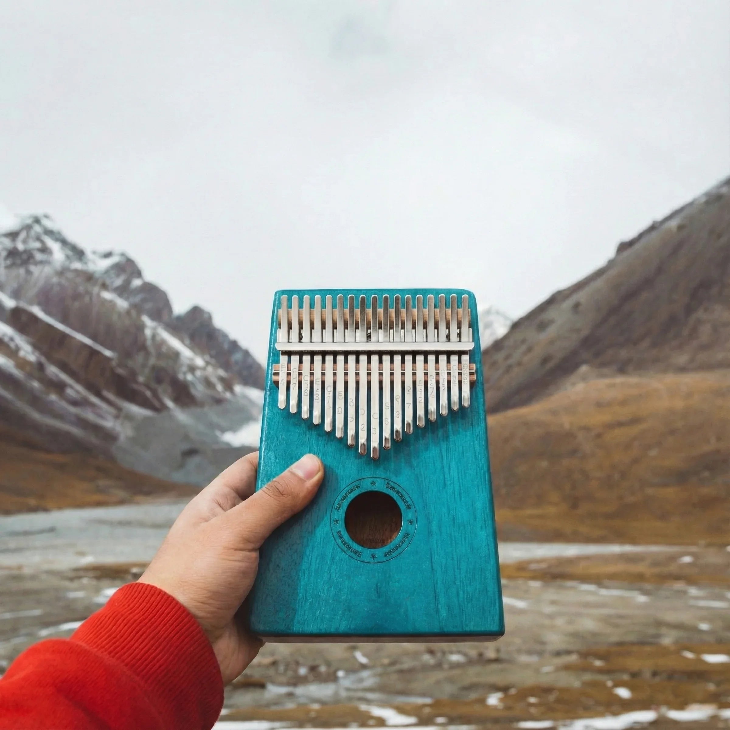 Turquoise | 17-Key Kalimba Full Gift Set (With Stand & Accessories)