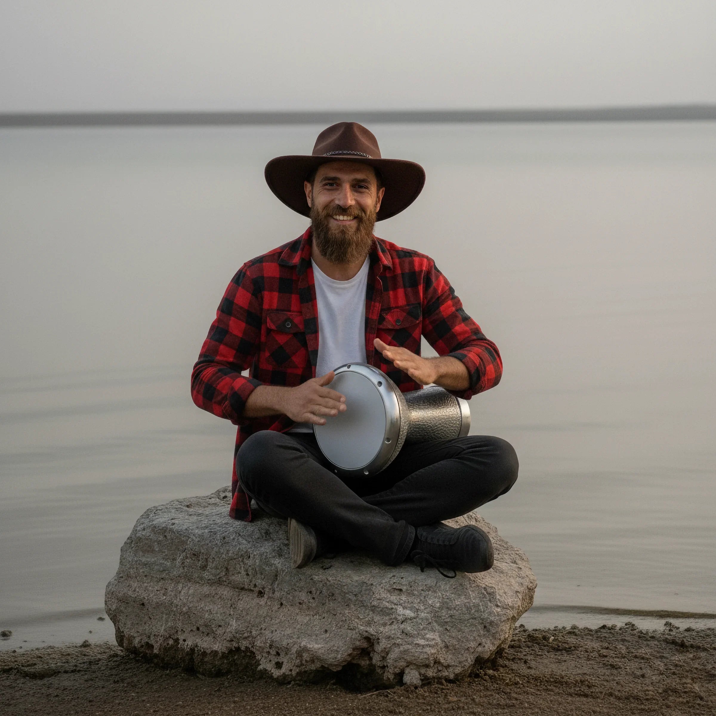 Silver Stealth | Professional Gray Fiberglass Egyptian Darbuka