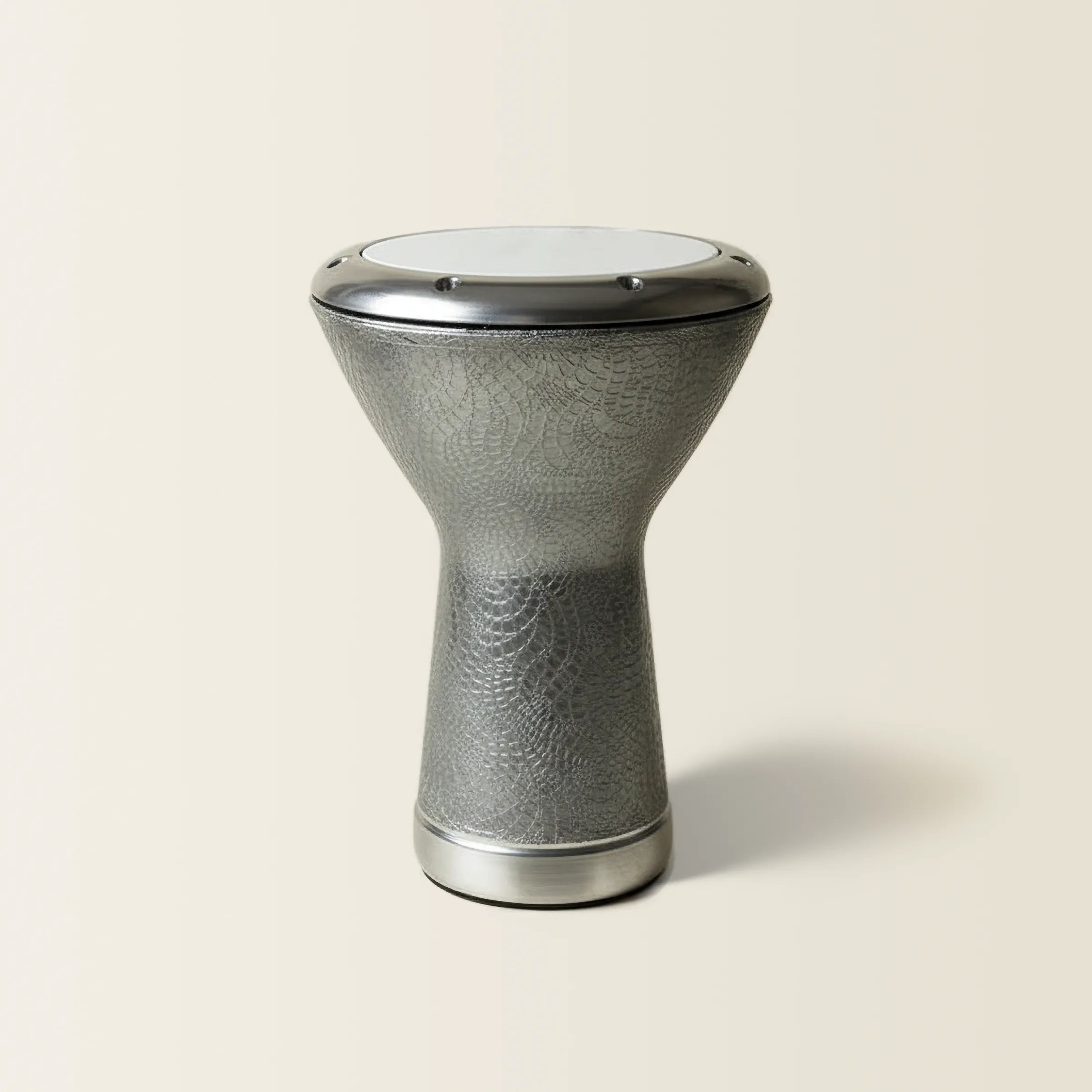 Silver Stealth | Professional Gray Fiberglass Egyptian Darbuka